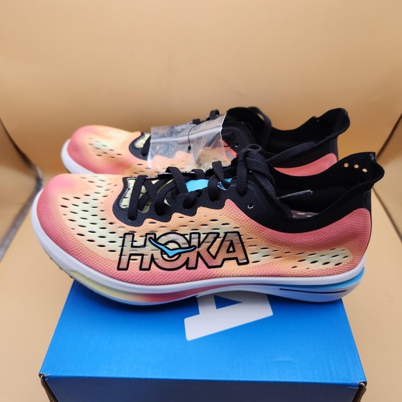 Hoka One One Other - HOKA One One Cielo FlyX Shoes Size 7 W Yellow Orange‎ Track Spikes 1151990